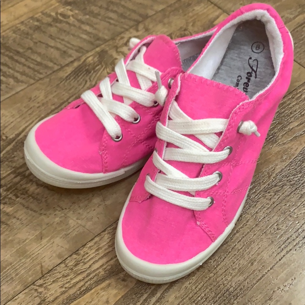 NWOT Hot Pink Slip On Shoes